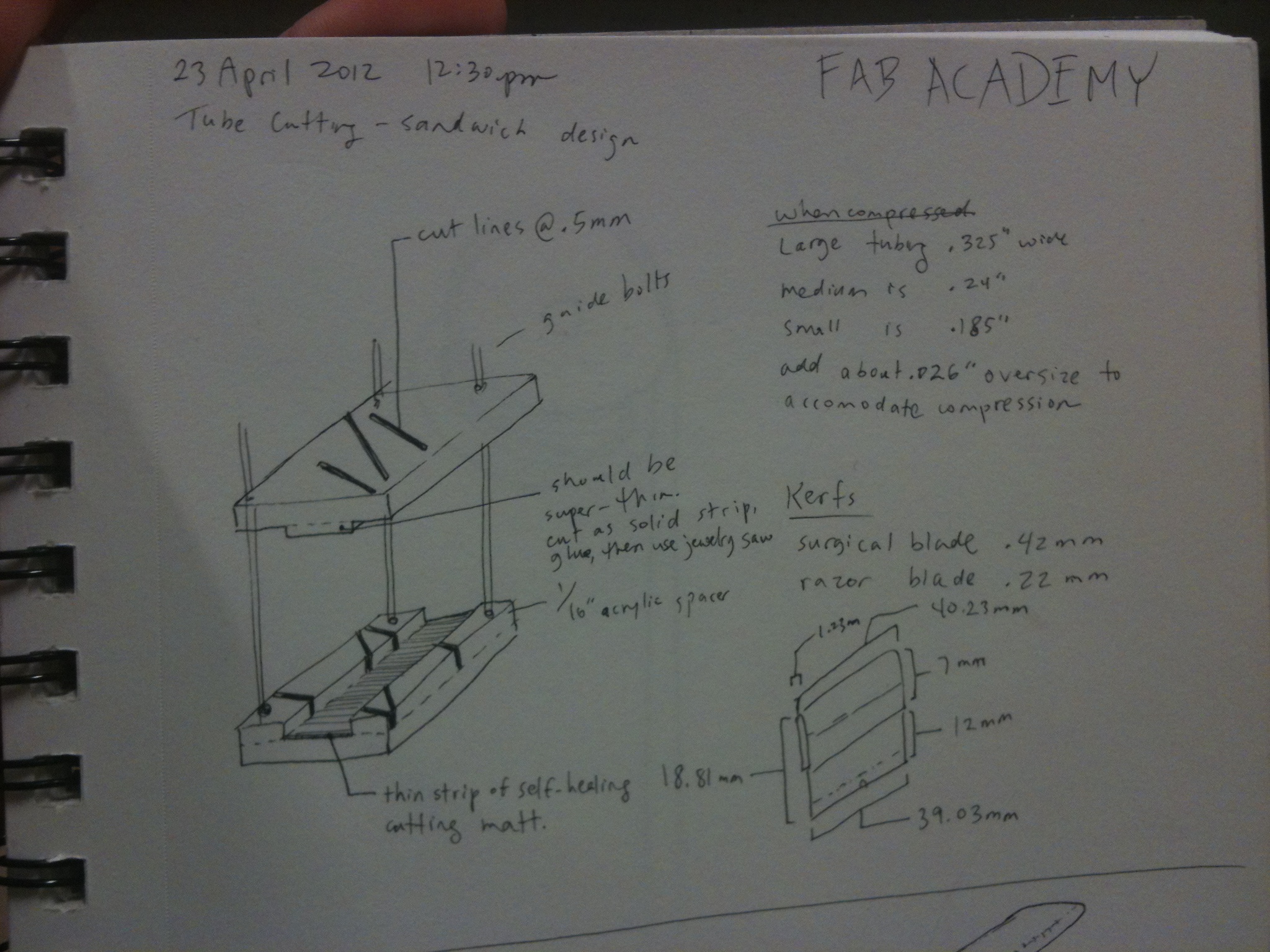 tube cutting template attempt 1